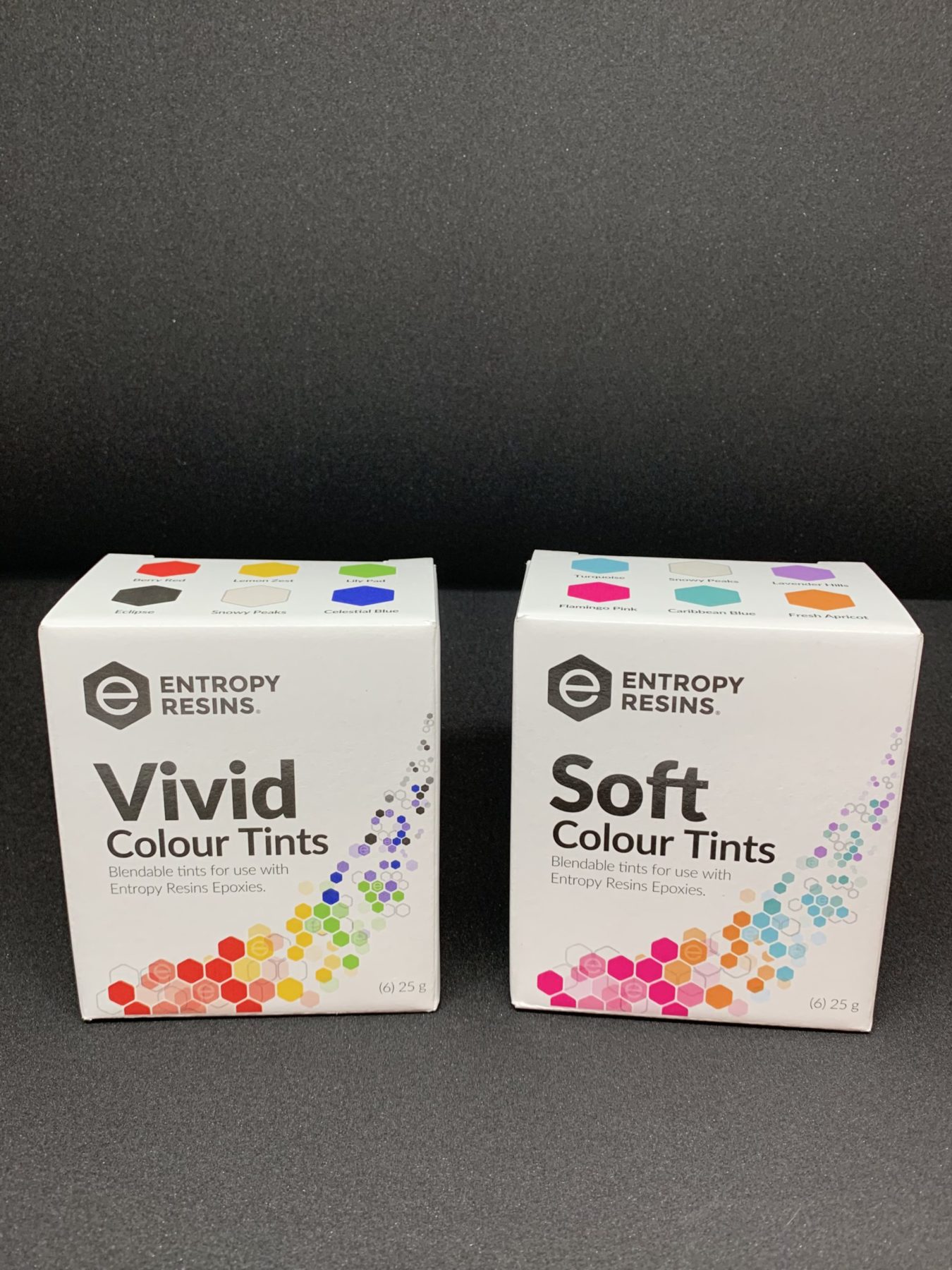 Stunning colour tints for epoxy creations added to ENTROPY RESINS® range